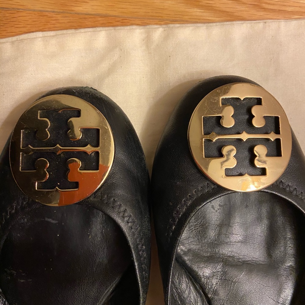 ⚡️⚡️SOLD⚡️⚡️Tory Burch Reva  black ballerina shoes